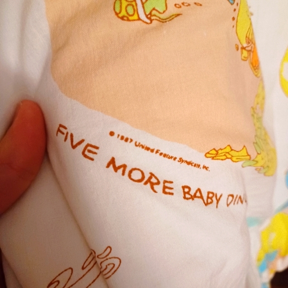 Vintage 1987 Tiny Dinos Crib Comforter - Picture 3 of 9